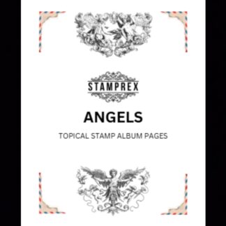 Angels Topical Blank Stamp Album Pages