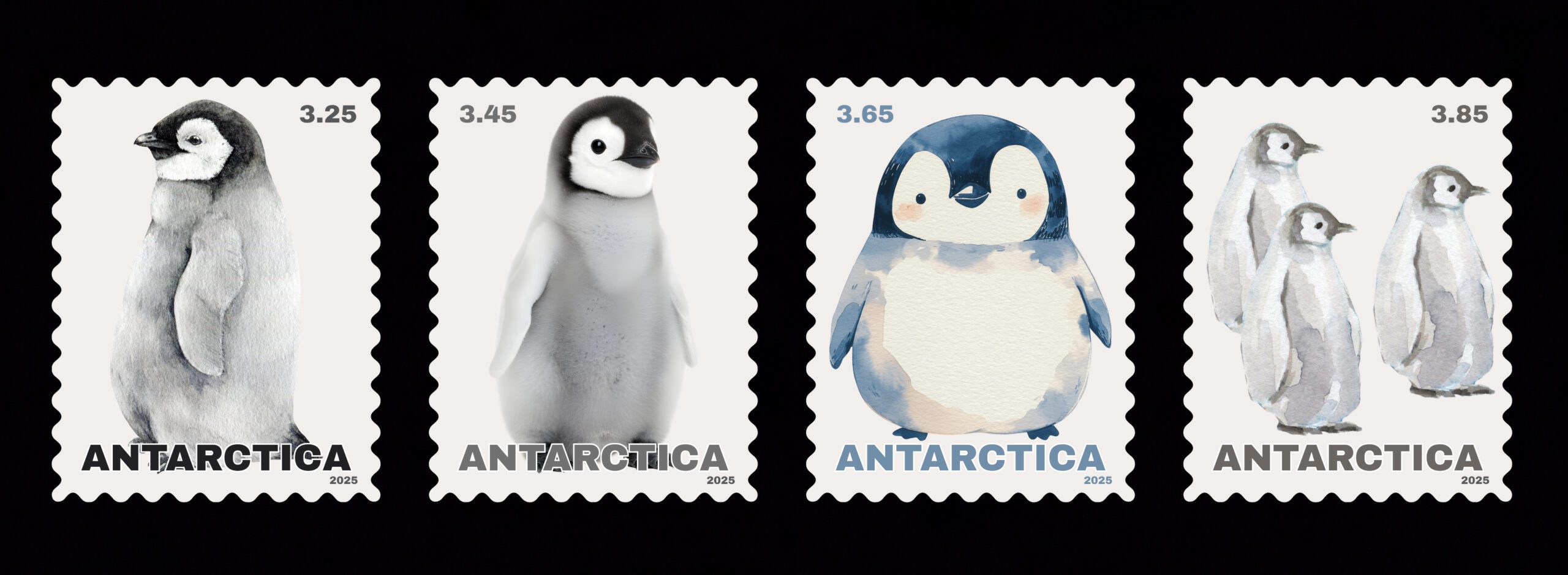 Antarctica Local Post Penguins Stamps - Image 2