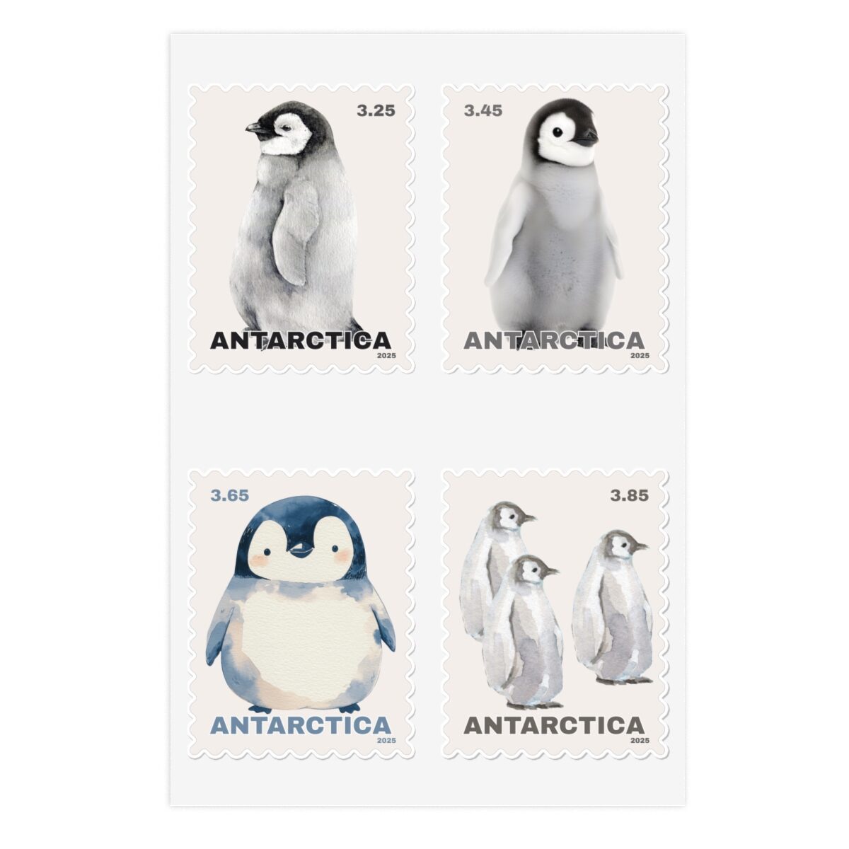 Antarctica Local Post Penguins Stamps - Image 3