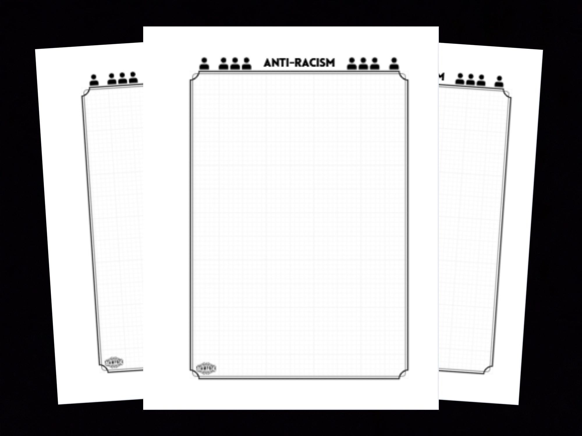 Anti-Racism Topical Blank Stamp Album Pages - Image 2