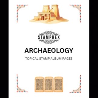 Archaeology Topical Blank Stamp Album Pages