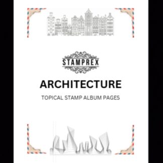 Architecture Topical Blank Stamp Album Pages
