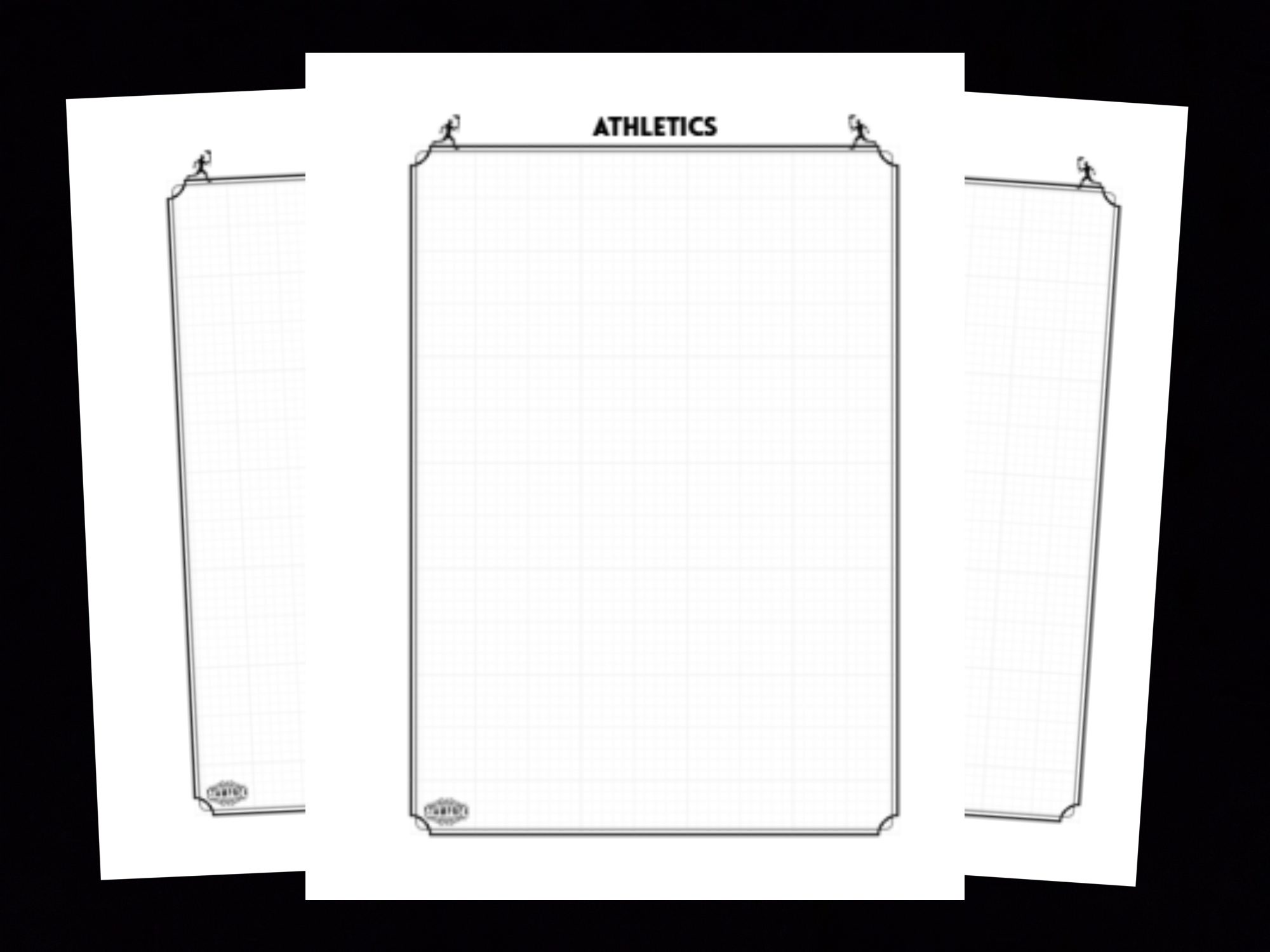 Athletics Sports Topical Blank Stamp Album Pages - Image 2