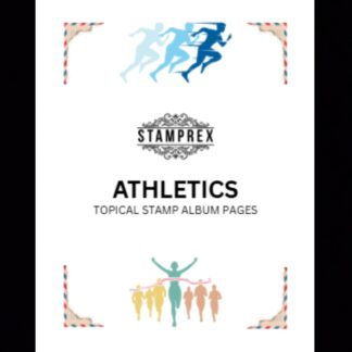 Athletics Sports Topical Blank Stamp Album Pages