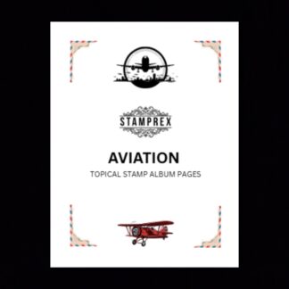 Aviation Topical Blank Stamp Album Pages