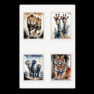 Bir Tawil Wild Animals Stamps