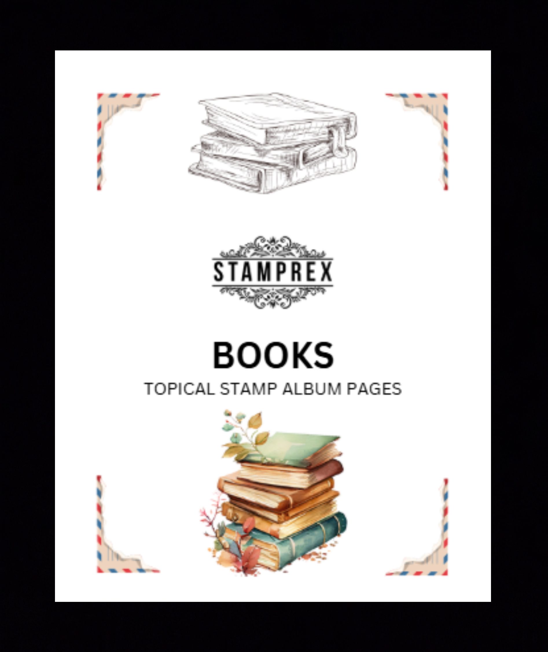 Books Topical Blank Stamp Album Pages