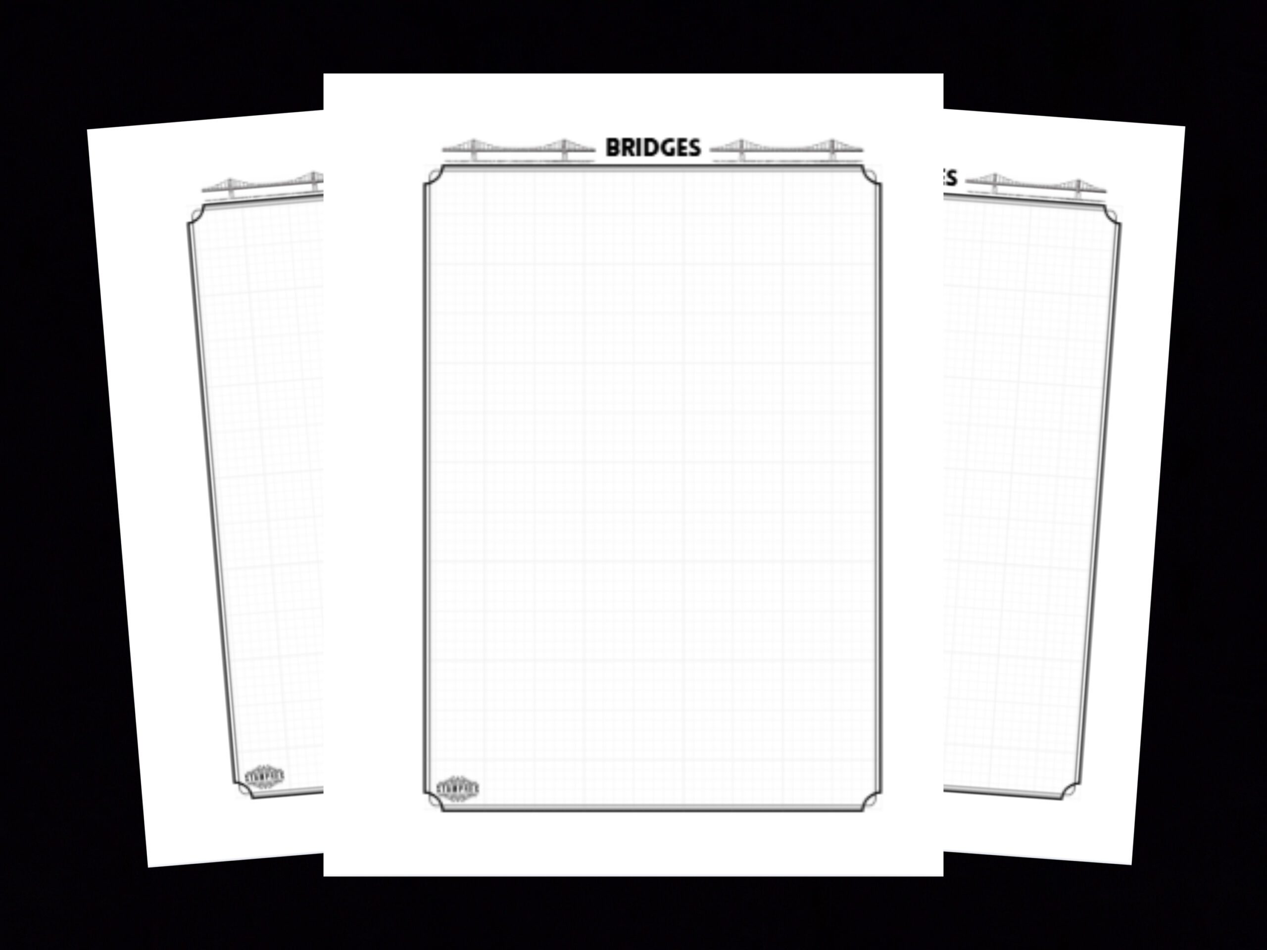 Bridges Topical Blank Stamp Album Pages - Image 2