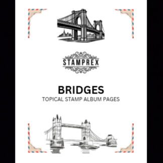 Bridges Topical Blank Stamp Album Pages