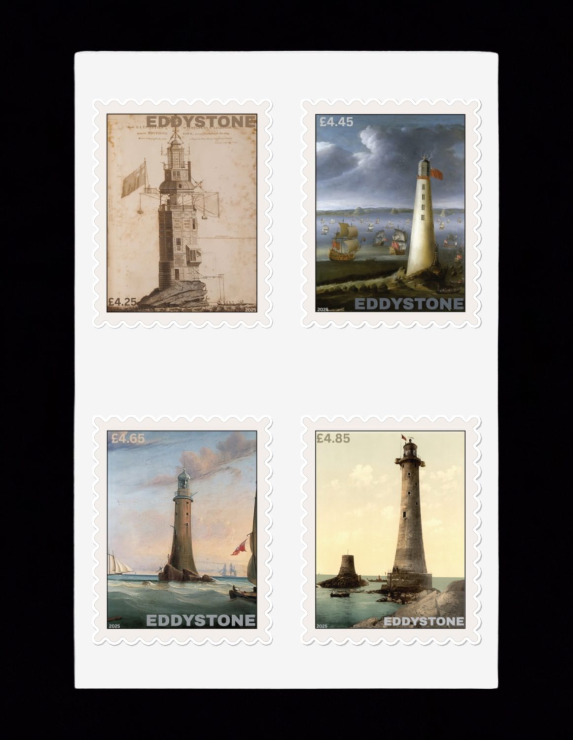 Eddystone Local Post Lighthouse Stamps
