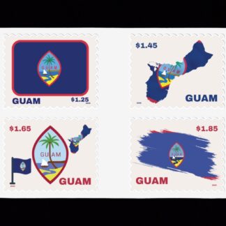 Guam Local Post Flag Stamps