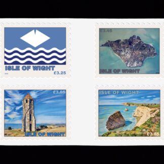 Isle of Wight Local Post Flag Map Stamps