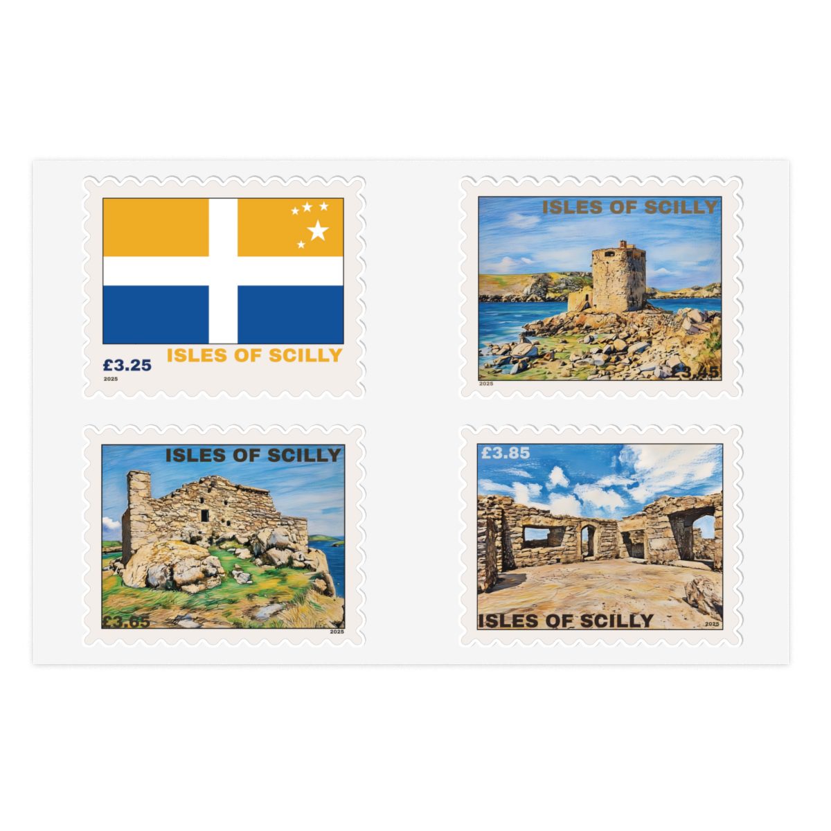 Isles of Scilly Local Post Flag Stamps - Image 3