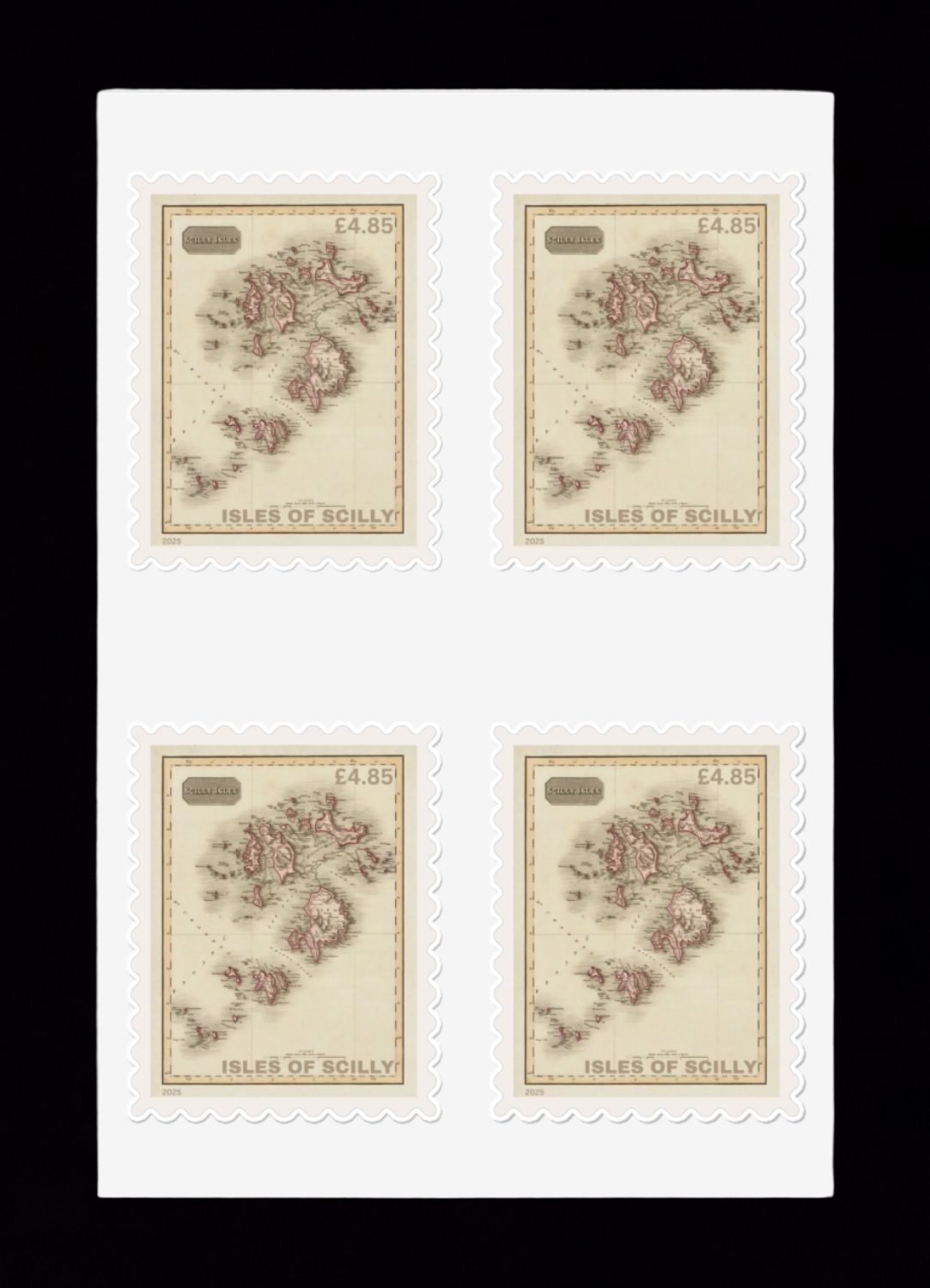 Isles of Scilly Local Post Map Stamps