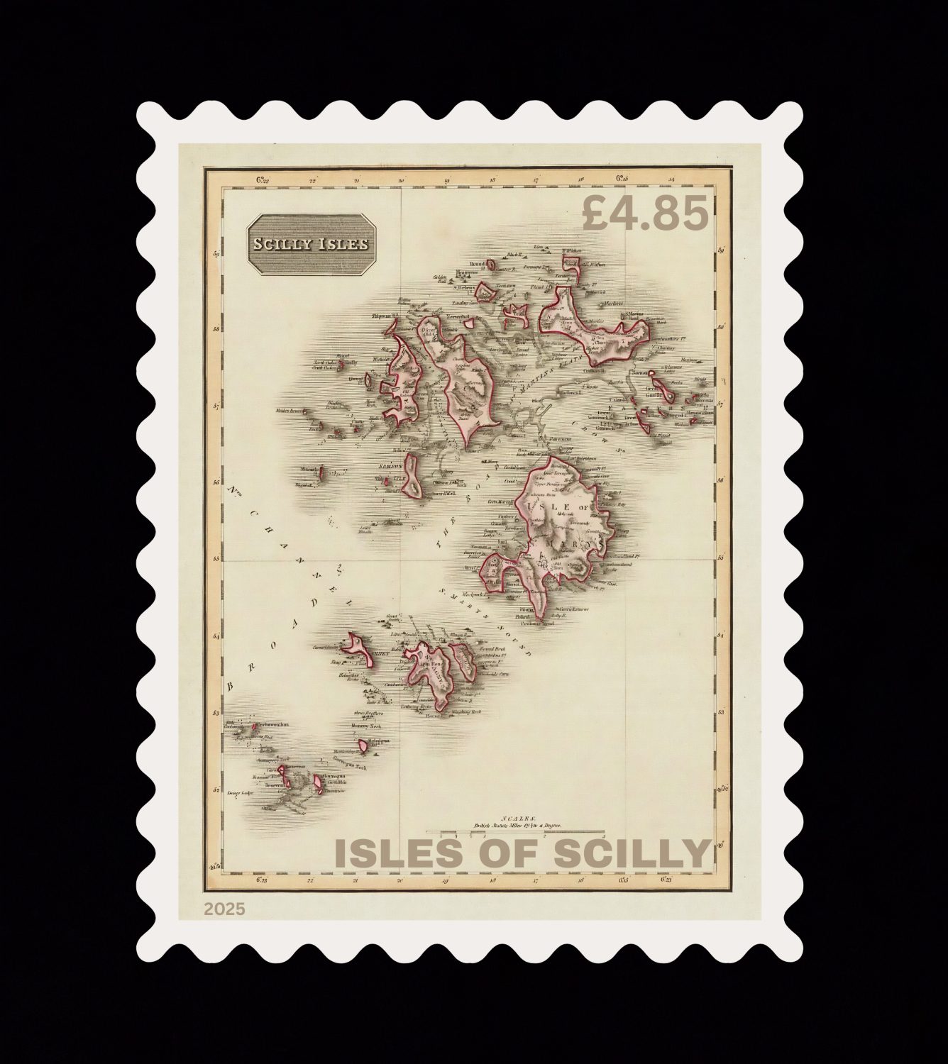 Isles of Scilly Local Post Map Stamps - Image 2