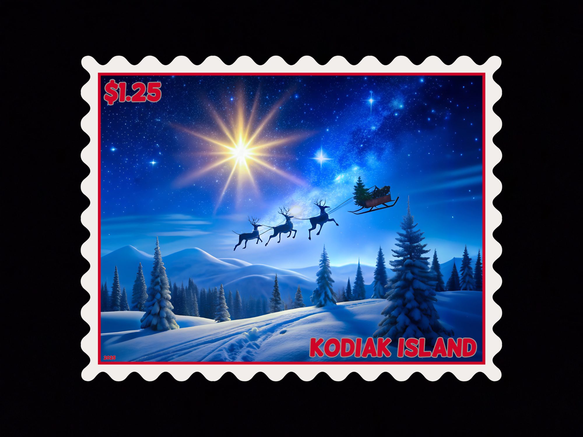 Kodiak Island Christmas Stamps - Image 2
