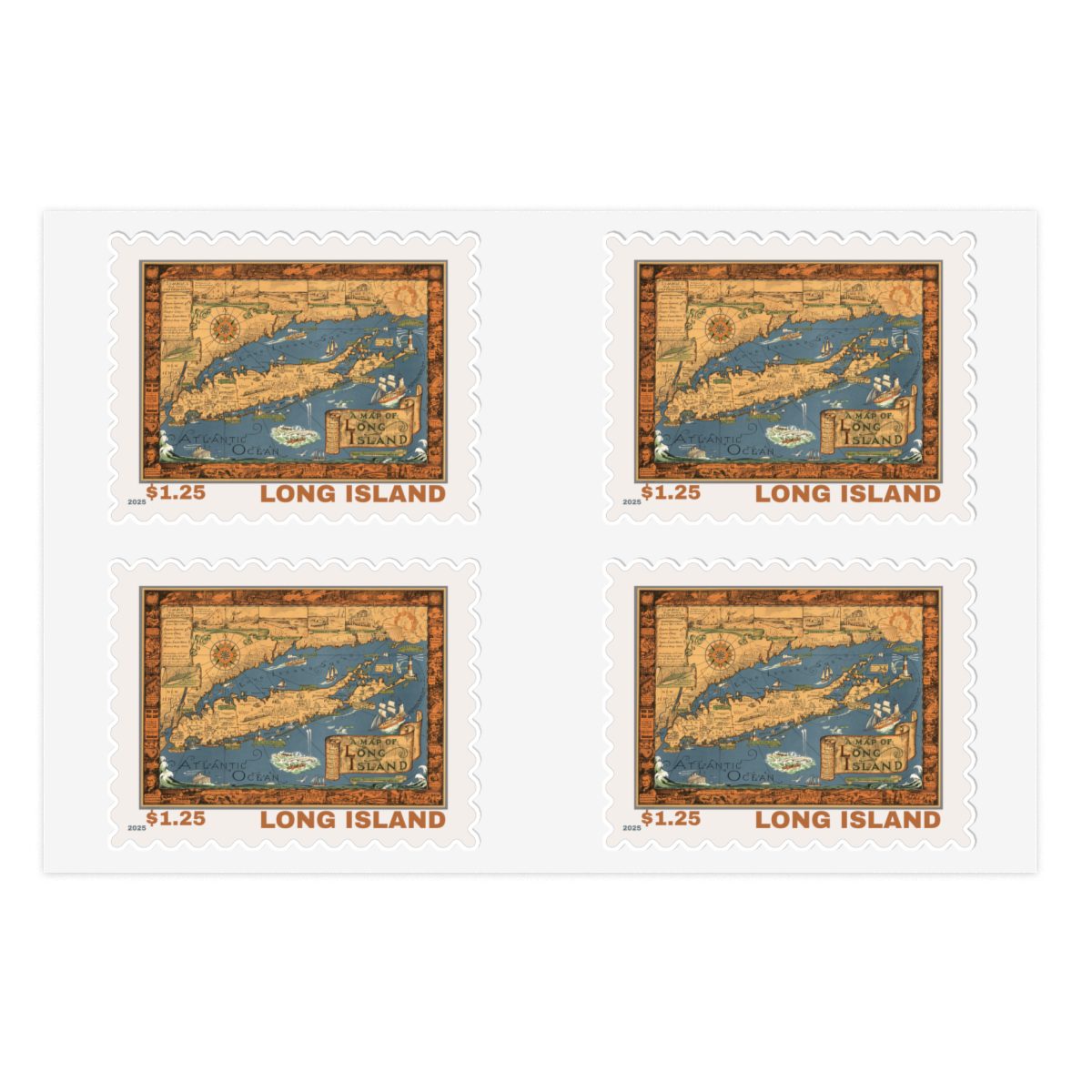 Long Island Local Post Map Stamps - Image 3