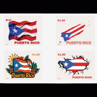 Puerto Rico Local Post Flag Stamps