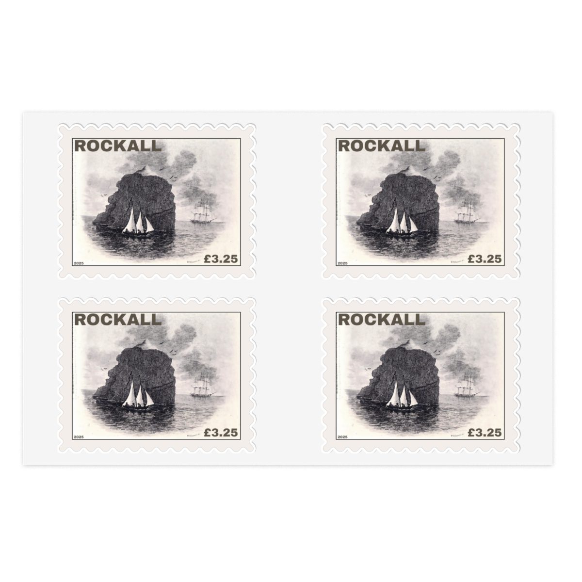 Rockall Local Post Islet View Stamps - Image 3