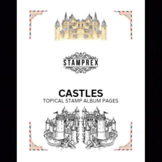 Castles Topical Blank Stamp Album Pages