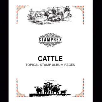 Cattle Topical Blank Stamp Album Pages