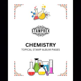 Chemistry Topical Blank Stamp Album Pages