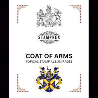 Coat of Arms Topical Blank Stamp Album Pages