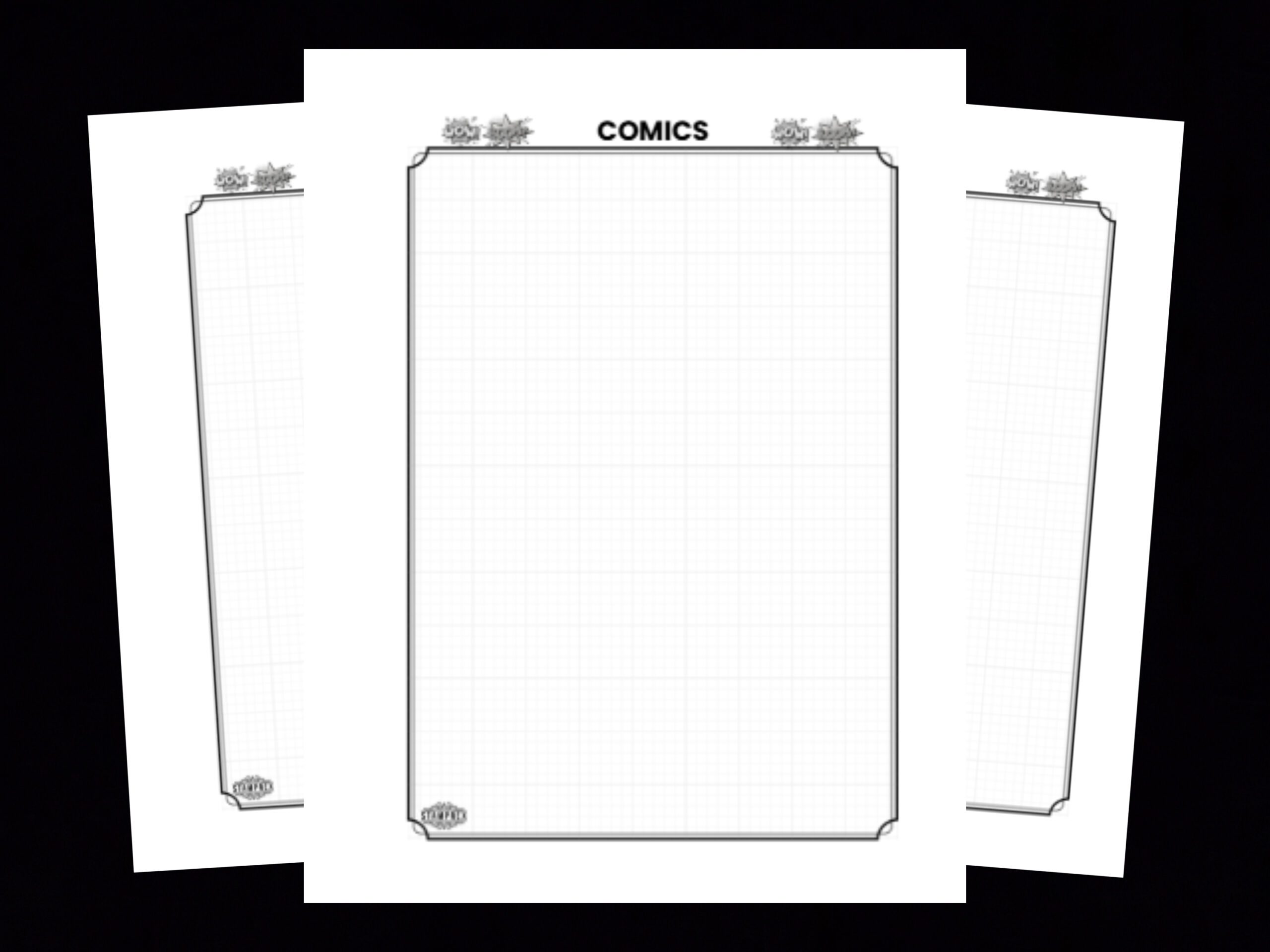 Comics Topical Blank Stamp Album Pages - Image 2